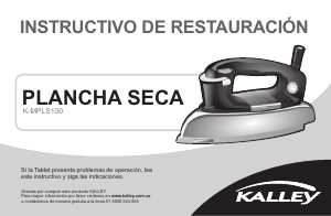 Manual de uso Kalley K-MPLS100 Plancha