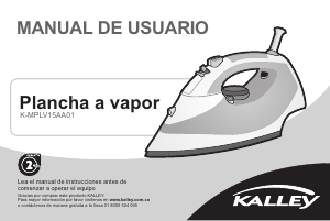 Manual de uso Kalley K-MPLV15AA01 Plancha