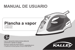 Manual de uso Kalley K-PB100AA/N Plancha