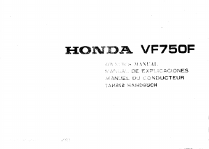 Manual Honda VF750FD (1984) Motorcycle