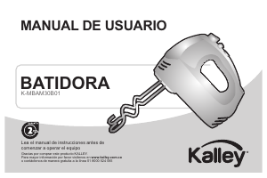 Manual de uso Kalley K-MBAM30B01 Batidora de varillas