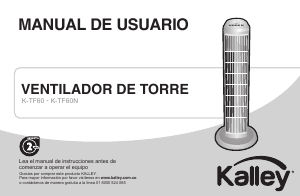 Manual de uso Kalley K-TF60N Ventilador