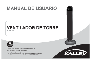 Manual de uso Kalley K-TF80D Ventilador