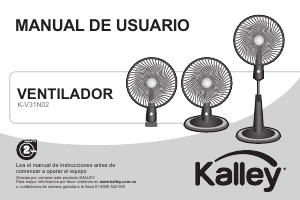 Manual de uso Kalley K-V31B02/N02 Ventilador