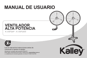 Manual de uso Kalley K-VAP26P Ventilador