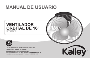 Manual de uso Kalley K-VORB16 Ventilador