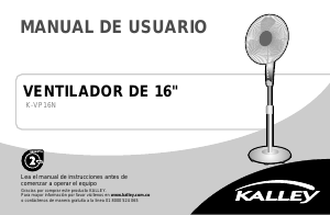 Manual de uso Kalley K-VP16N Ventilador