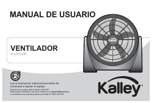 Manual de uso Kalley K-VP100P Ventilador