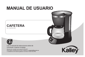 Manual de uso Kalley K-CM500K Máquina de café