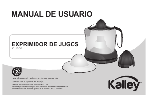 Manual de uso Kalley K-J200 Exprimidor de cítricos