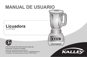 Manual de uso Kalley K-LPP40S Batidora