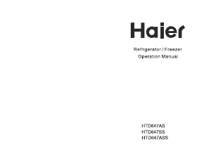 Manual Haier HTD647AS Fridge-Freezer