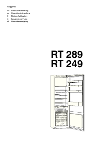 Manual Gaggenau RT289203 Refrigerator