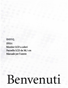 Manuale BenQ FP531 Monitor LCD