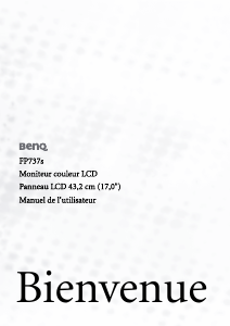 Mode d’emploi BenQ FP737S Moniteur LCD