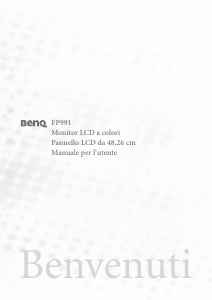 Manuale BenQ FP991 Monitor LCD