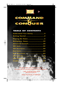 Handleiding PC Command & Conquer