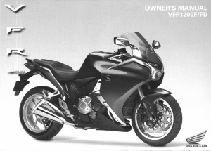Manual Honda VFR1200F (2010) Motorcycle