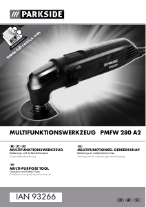 Manual Parkside PMFW 280 A2 Multitool