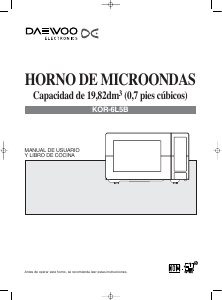 Manual de uso Daewoo KOR-6L5B Microondas