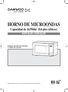Manual de uso Daewoo KOR-6L0S Microondas