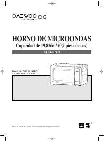 Manual de uso Daewoo KOR-6LYB Microondas