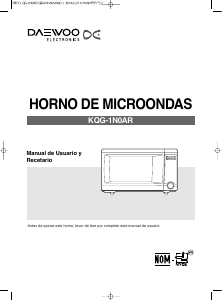 Manual de uso Daewoo KQG-1N0AR Microondas