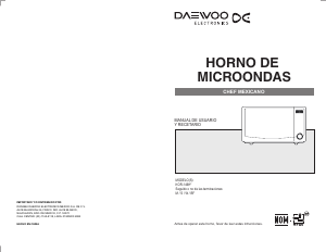 Manual de uso Daewoo KOR-146HM Microondas