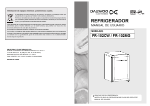 Manual de uso Daewoo FR-102CW Refrigerador