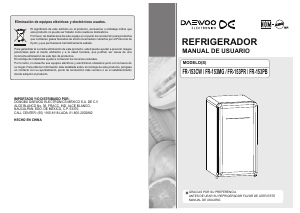 Manual de uso Daewoo FR-153PR Refrigerador