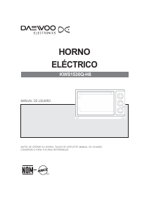 Manual de uso Daewoo KWS1530Q-H8 Horno