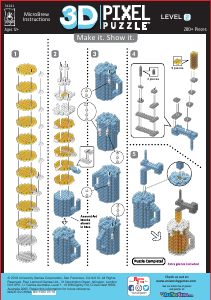 Handleiding BePuzzled set 31241 Pixel Puzzle MicroBrew