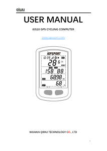 Manual iGPSport iGS10 Cycling Computer