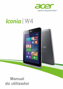 Manual Acer Iconia W4-821 Tablet