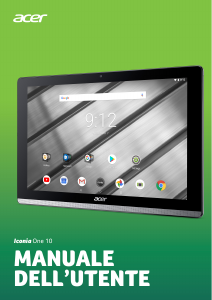 Manuale Acer Iconia One 10 B3-A50FHD Tablet