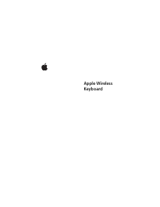Handleiding Apple Wireless (2009) Toetsenbord