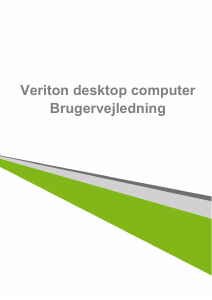 Brugsanvisning Acer Veriton X4620 Stationær computer