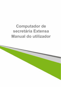 Manual Acer Extensa M2610 Computador de secretária