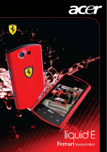 Handleiding Acer Liquid E - Ferrari Special Edition Mobiele telefoon