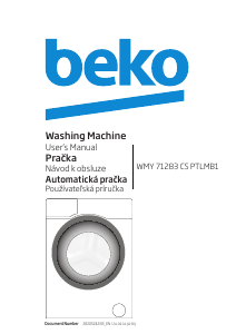 Manual BEKO WMY 71283 CS PTLMB1 Washing Machine