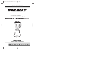 Manual de uso Windmere HA3206 Batidora