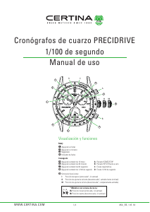 Manual de uso Certina Sport C024447 DS-2 Chronograph 1/100 sec Reloj de pulsera
