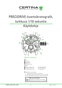 Käyttöohje Certina Aqua C032417 DS Action Chronograph Rannekello