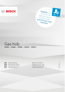 Manual de uso Bosch PGP6B5B60O Placa