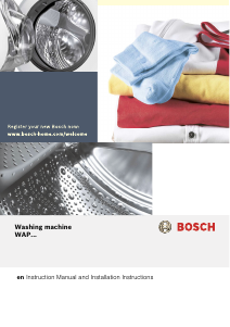 Manual Bosch WAP28480SG Washing Machine
