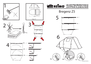 Manual de uso Reimo Bregenz Carpa de campaña