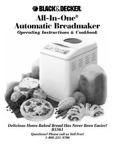 Manual Black and Decker B1561 Bread Maker