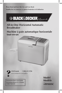 Handleiding Black and Decker B900SC Broodbakmachine
