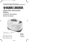 Manual Black and Decker B2300 Bread Maker