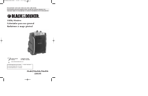 Manual de uso Black and Decker 220UH Calefactor